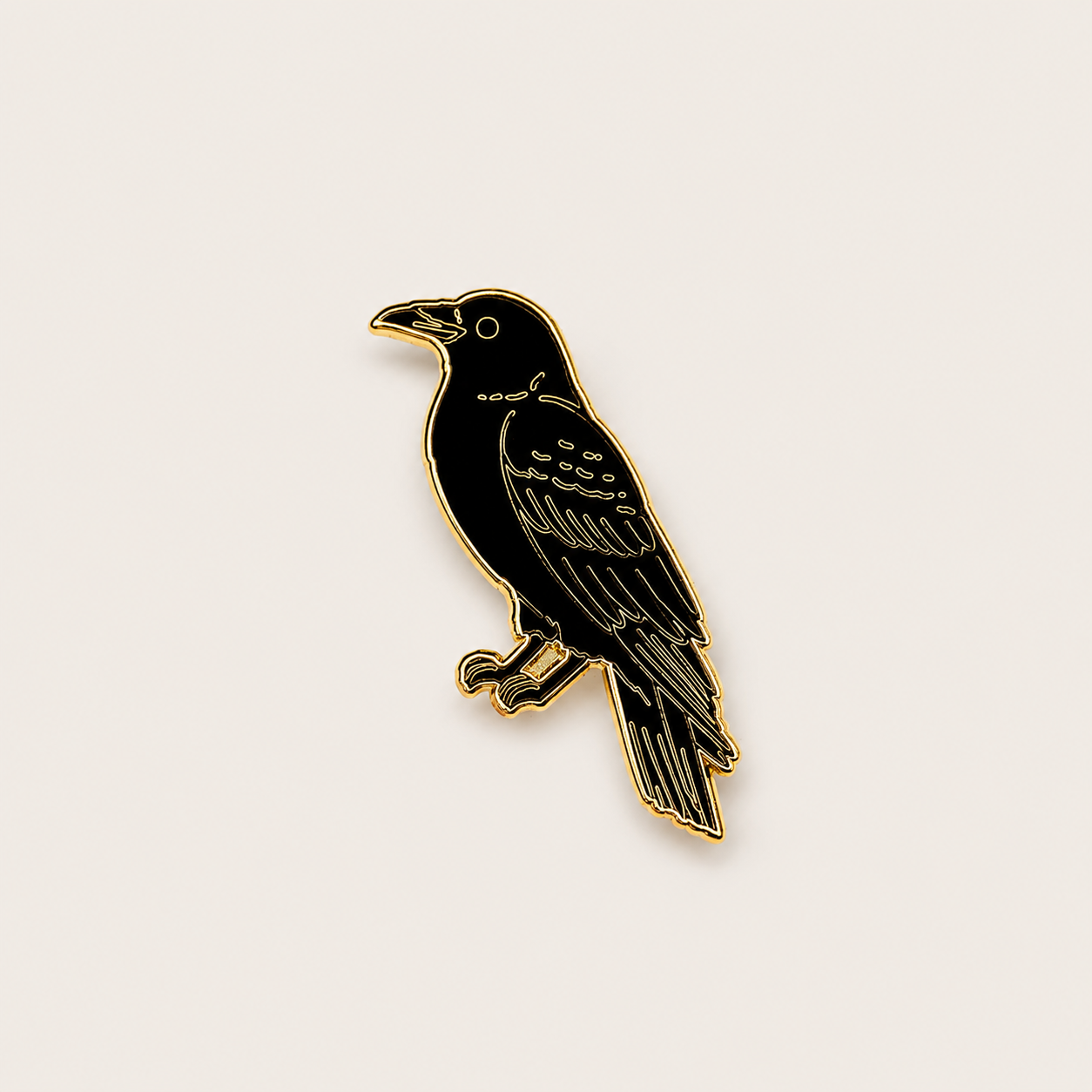 Raven Enamel Pin