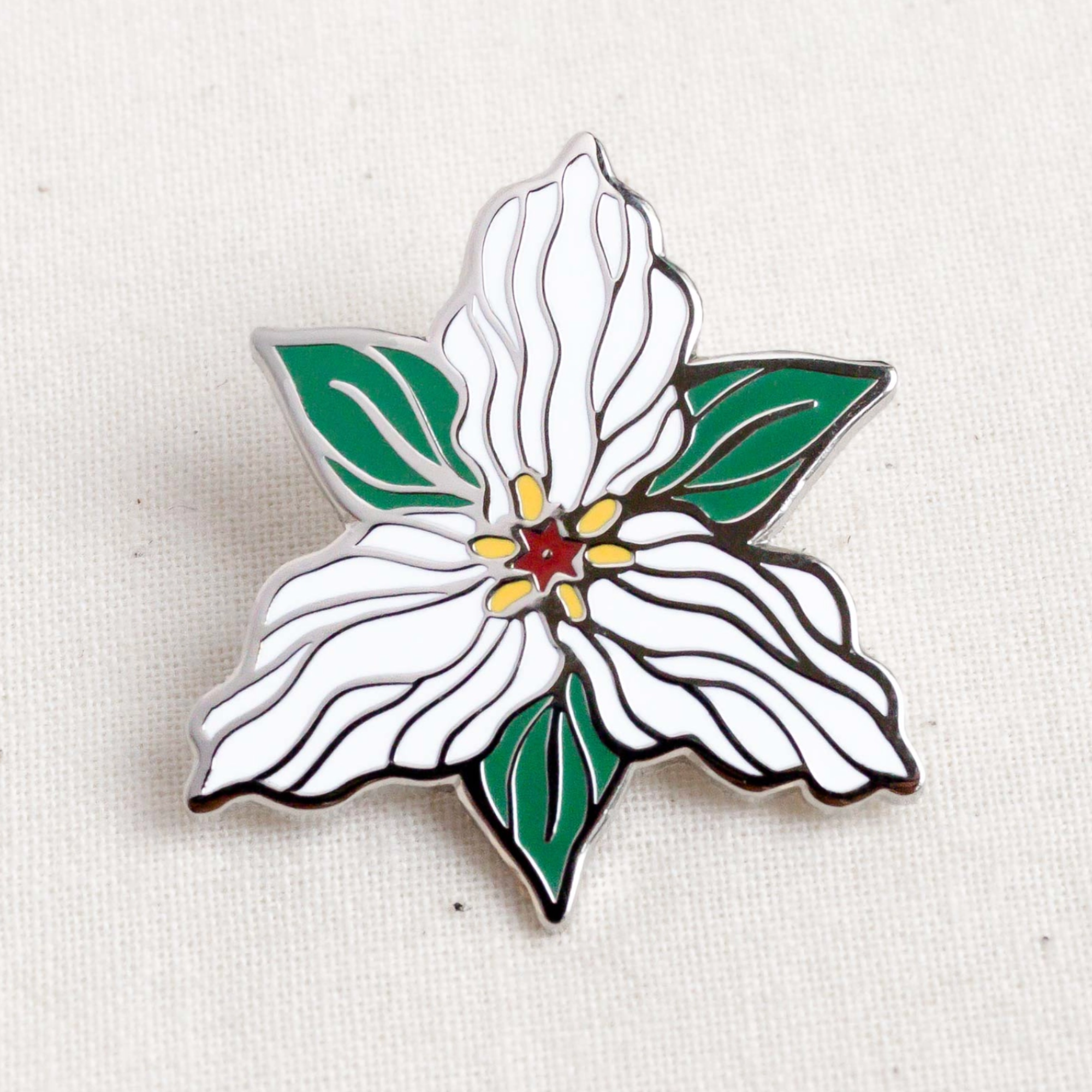 Trillium Enamel Pin