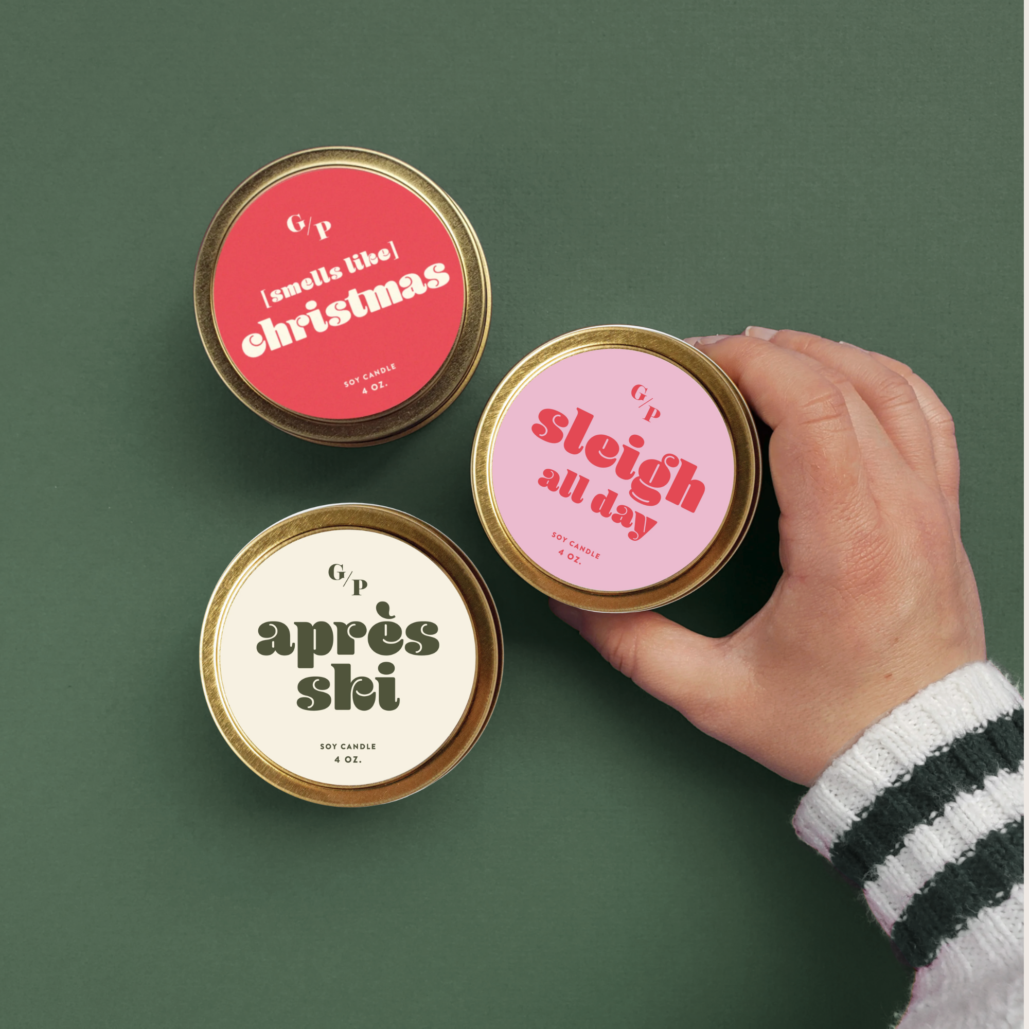 Mini Holiday Candle Tin