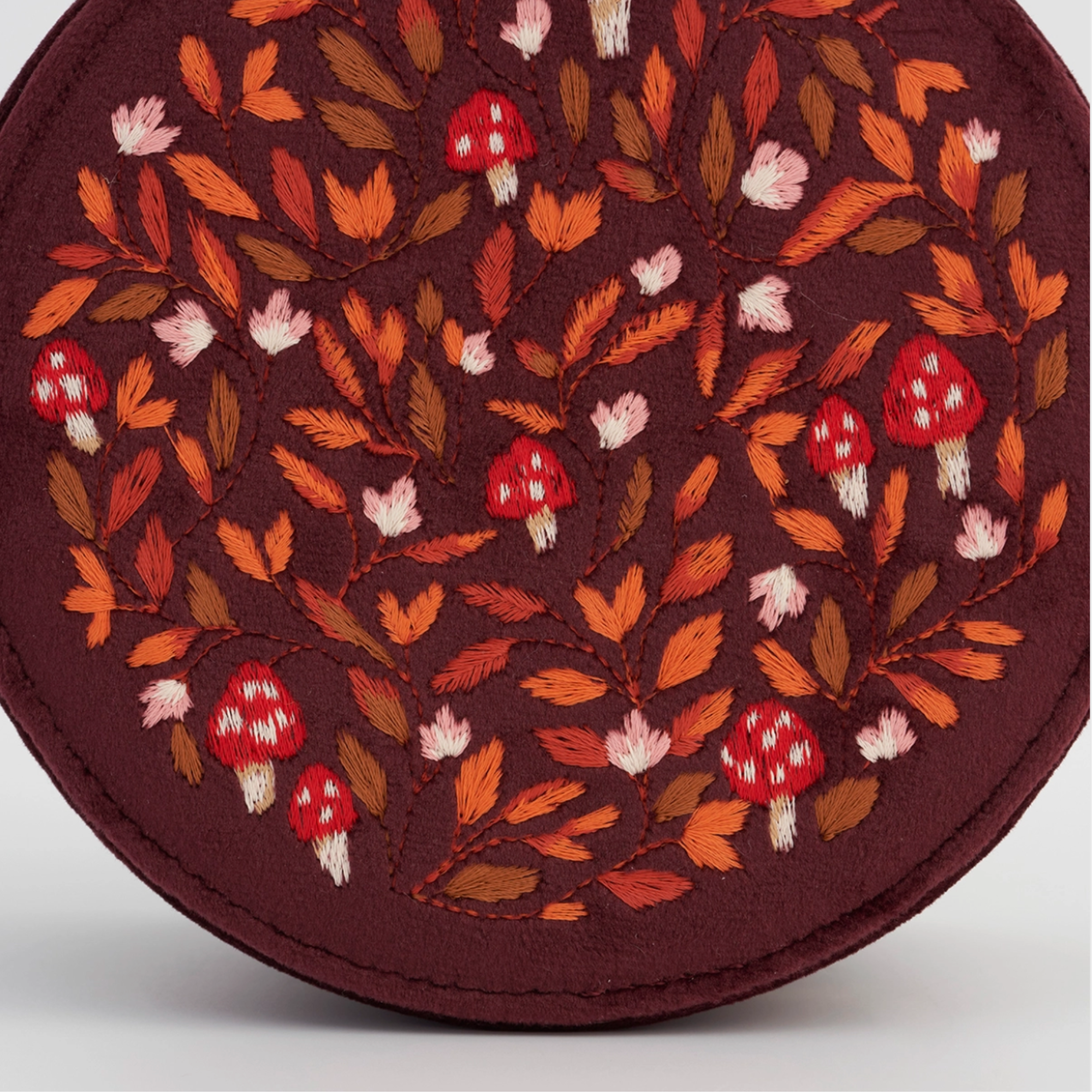 Mushroom Embroidered Jewellery Box