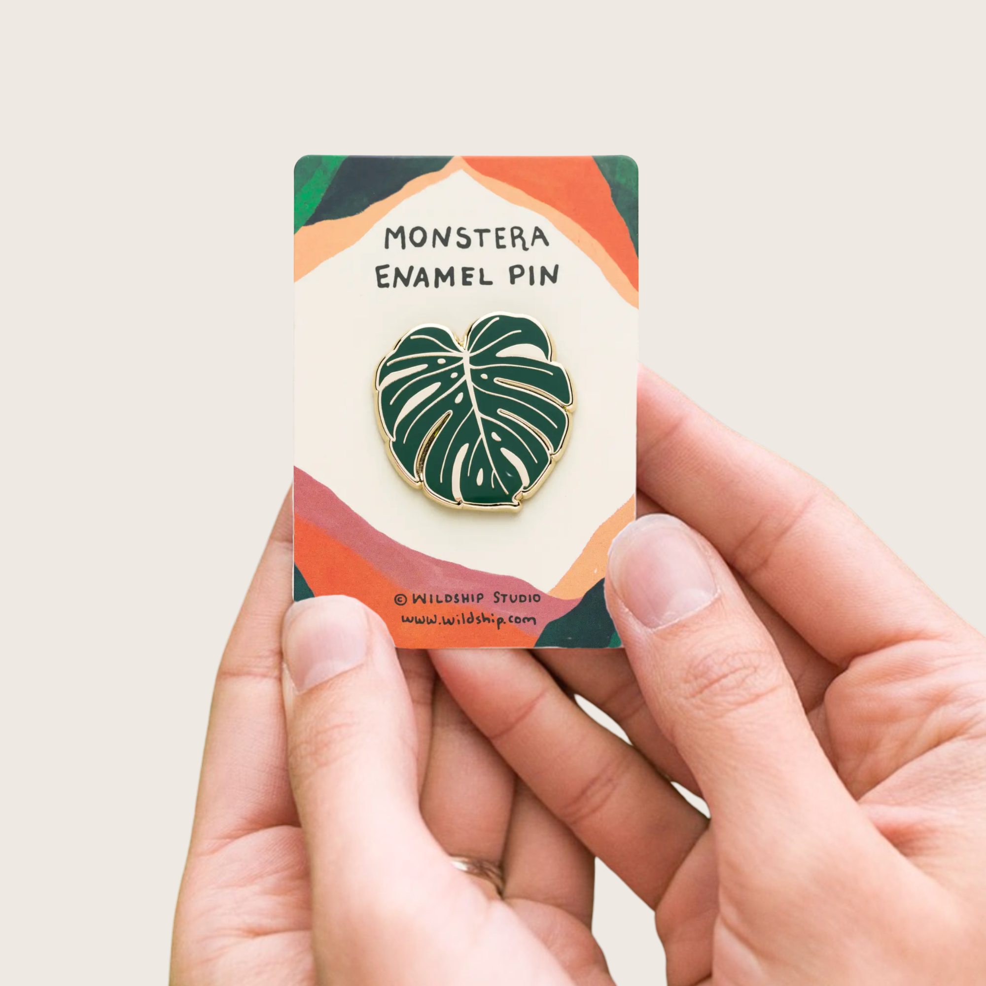 Monstera Leaf Enamel Pin