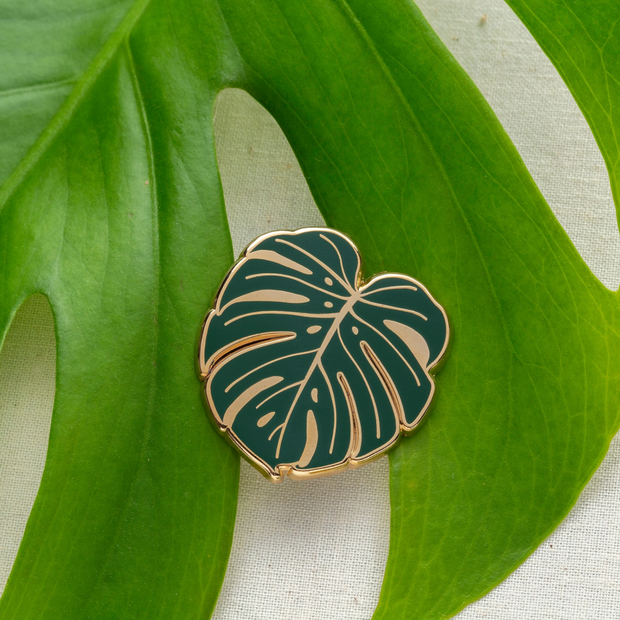 Monstera Leaf Enamel Pin