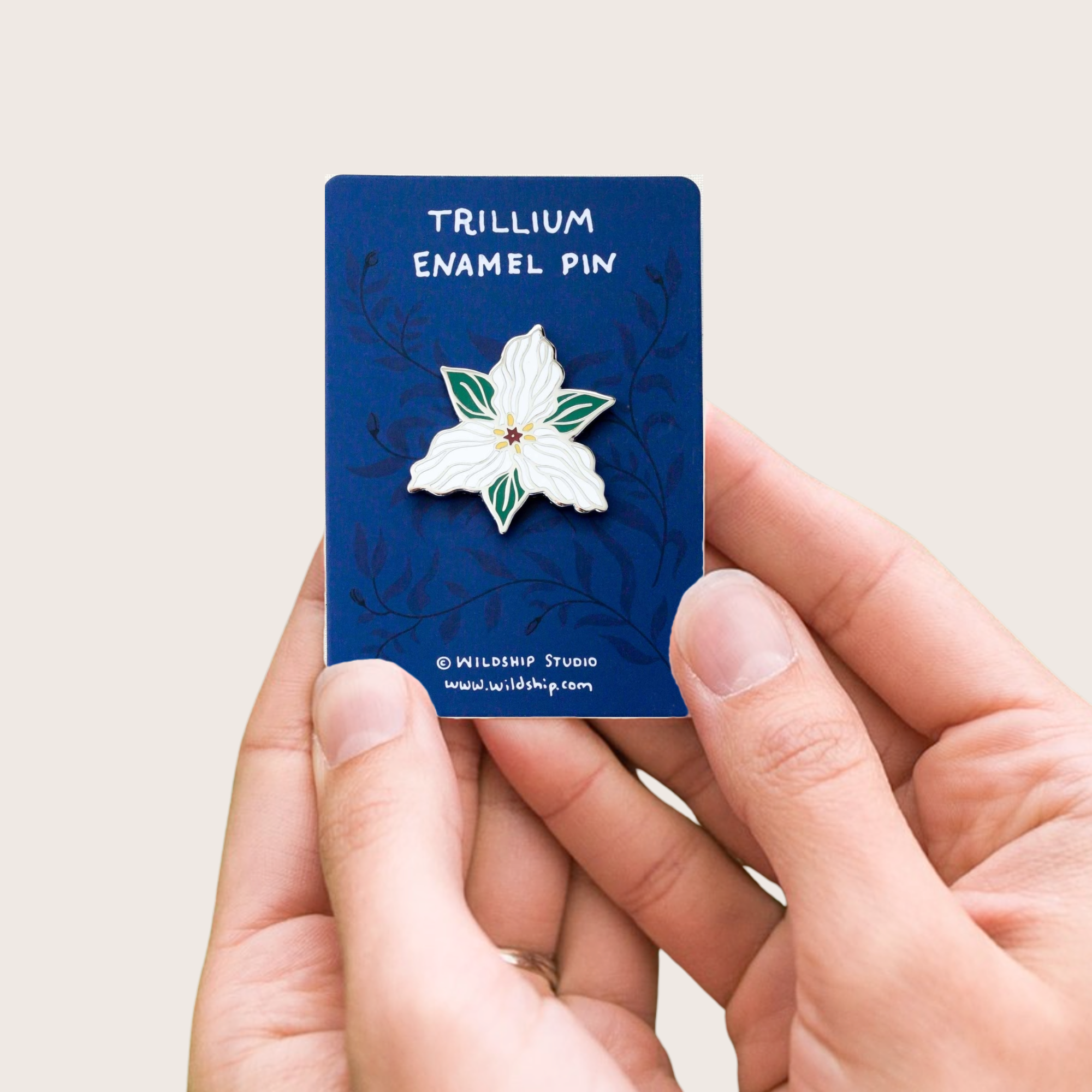 Trillium Enamel Pin