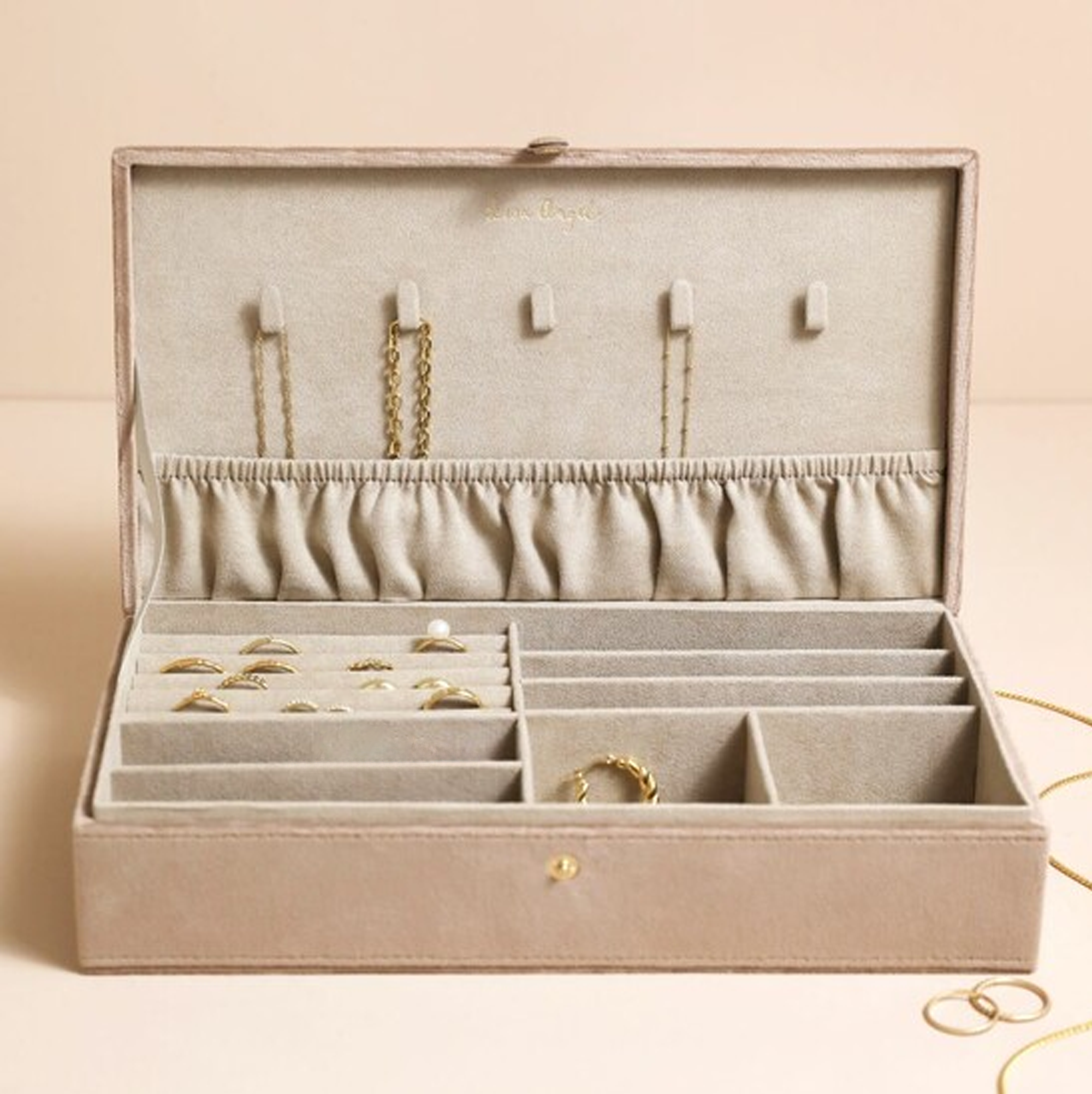 Quilted Velvet Jewellery Box