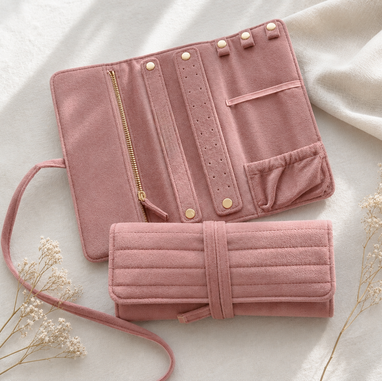 Velvet Jewellery Roll