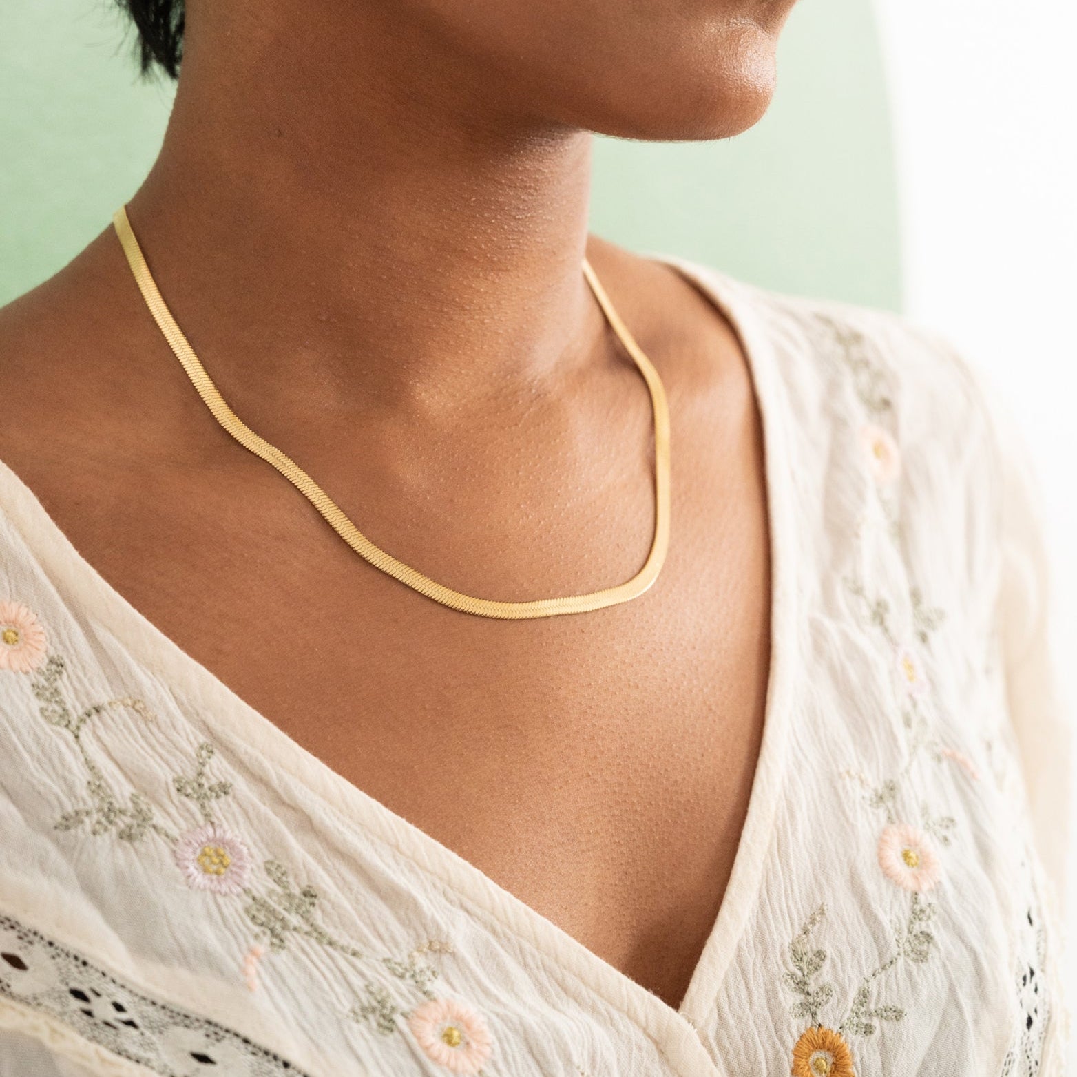 Herringbone Chain Necklace