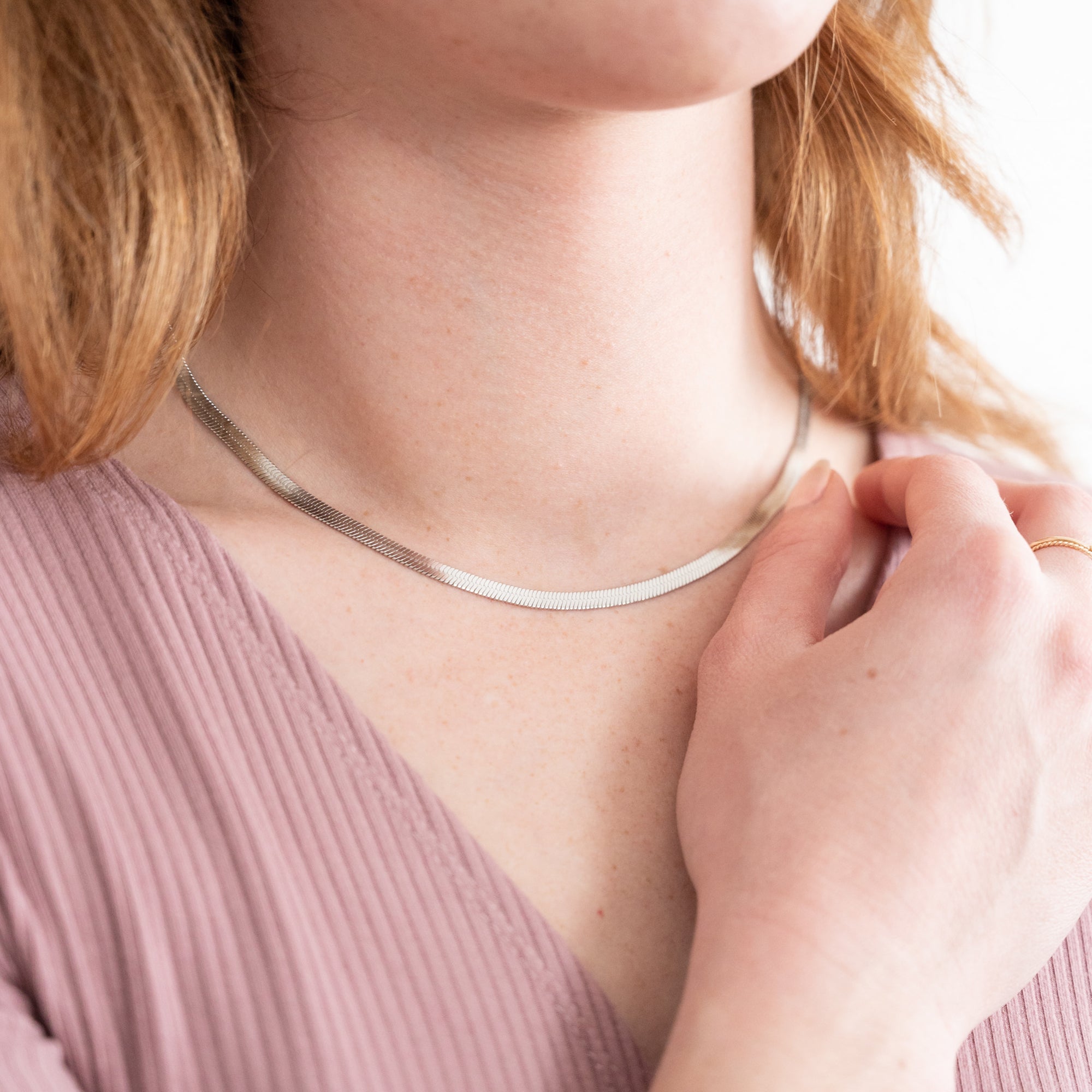 Herringbone Chain Necklace