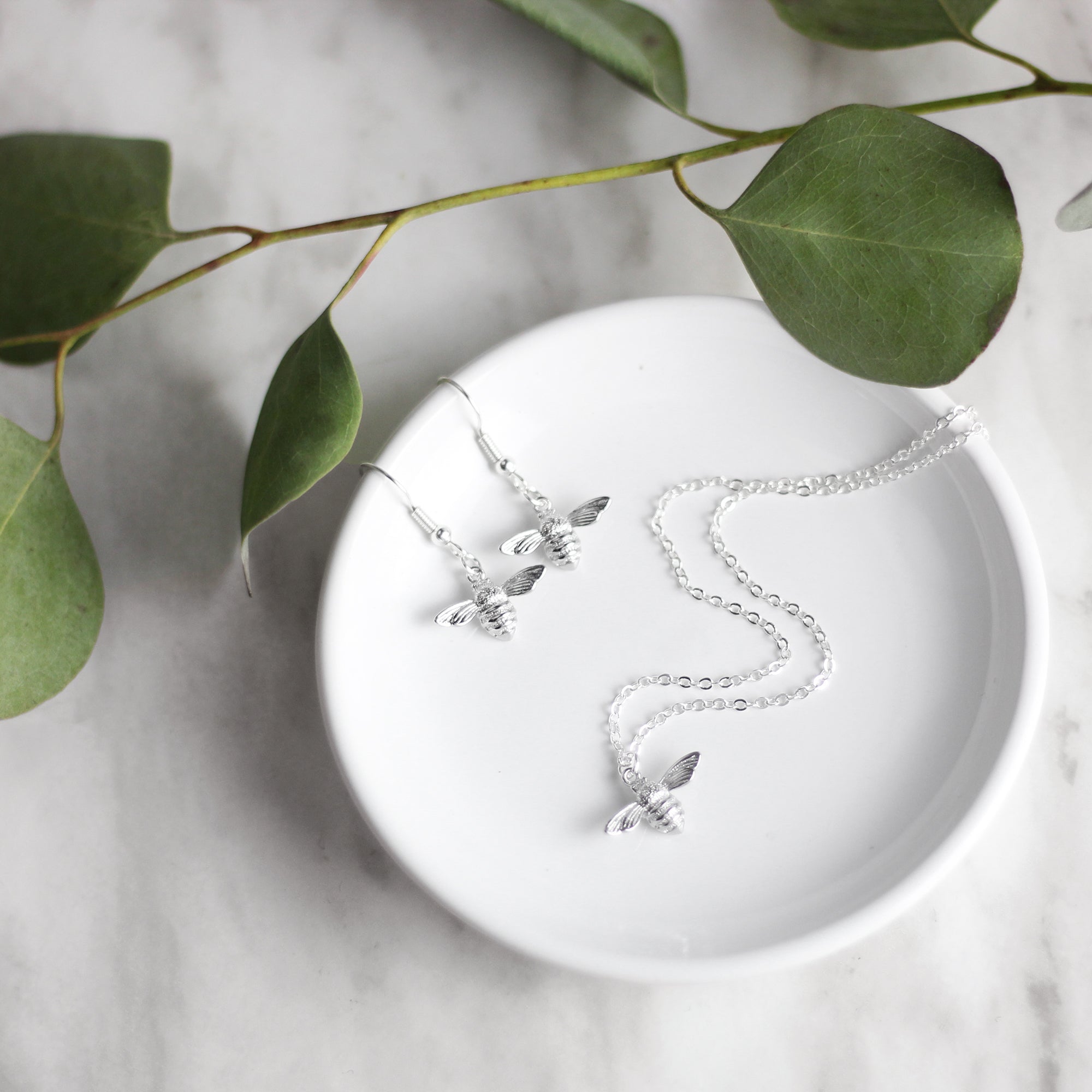 Silver Honeybee Gift Set