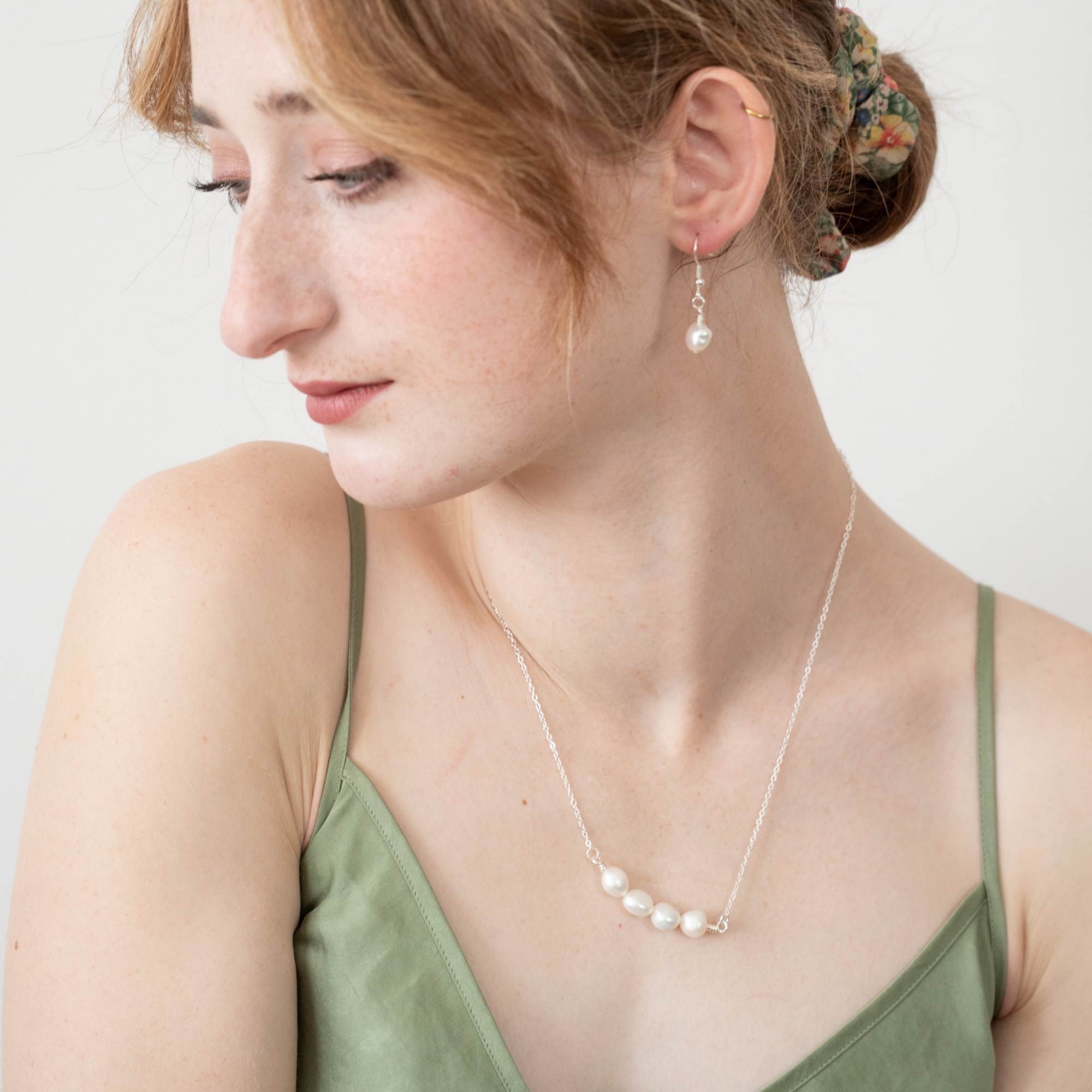 Organic Pearl Strand Necklace
