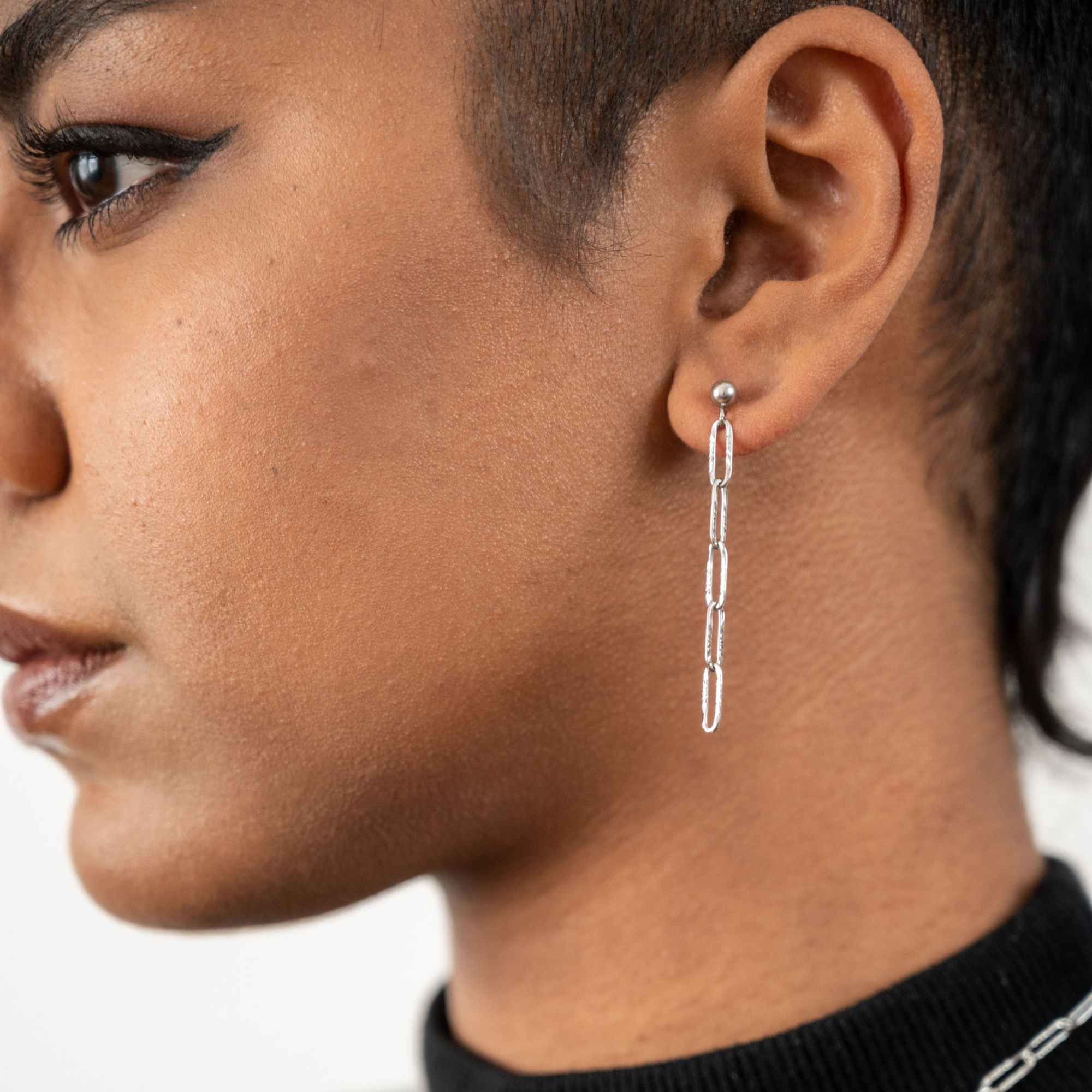 Paperclip Chain Earrings