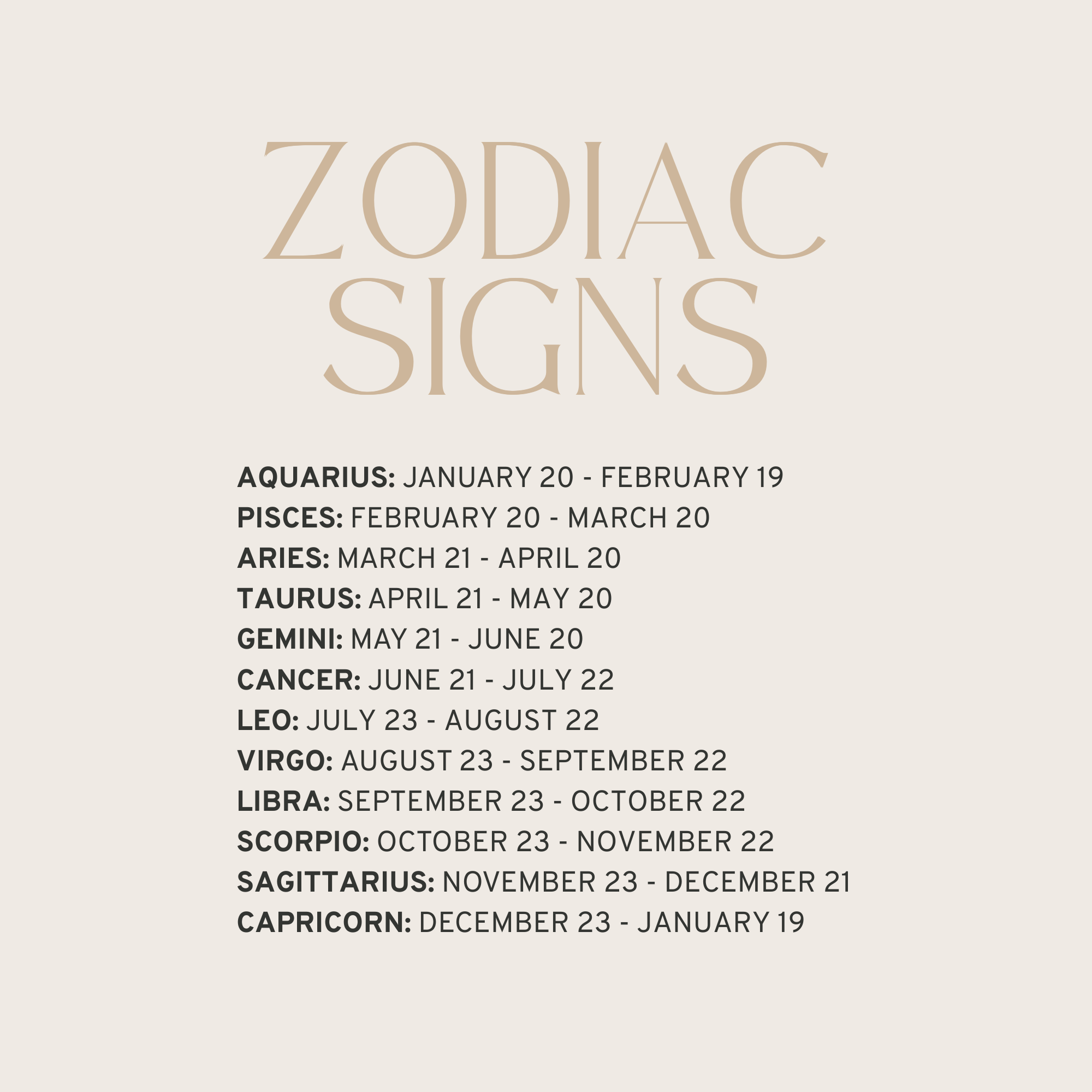 Zodiac Necklace