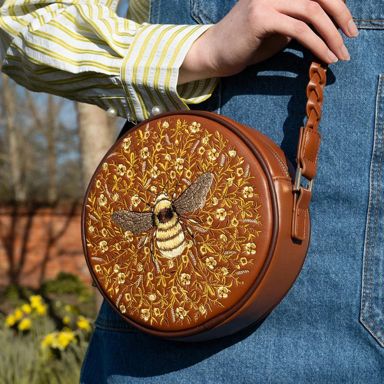 Bumblebee Embroidered Purse | Fable England