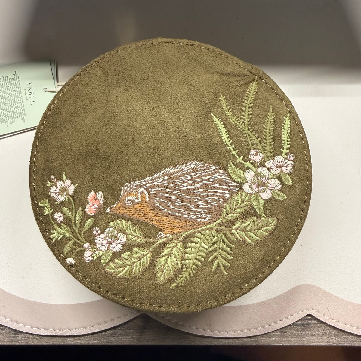 *Imperfect* Hedgehog Embroidered Jewellery Box