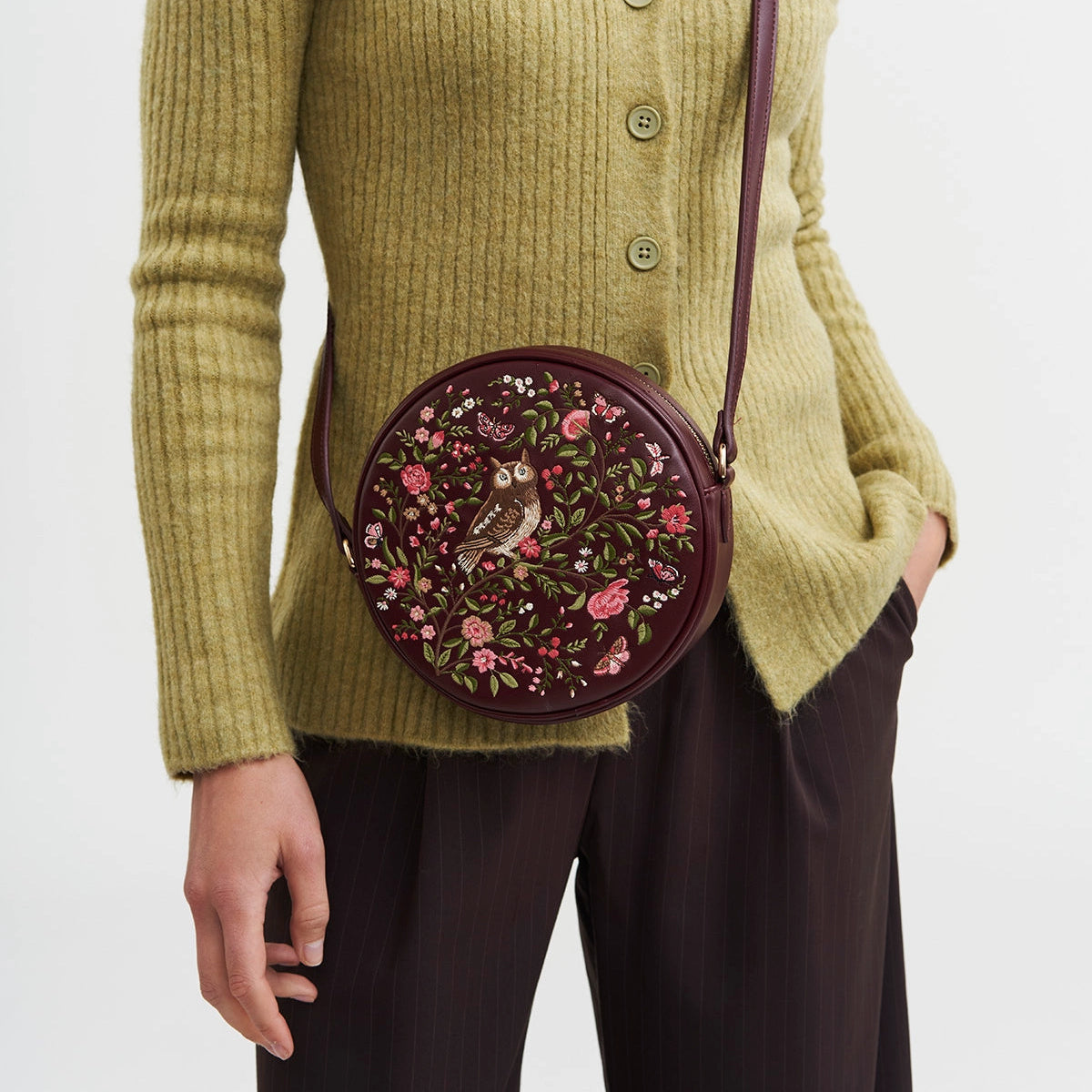 Owl Embroidered Purse | Fable England