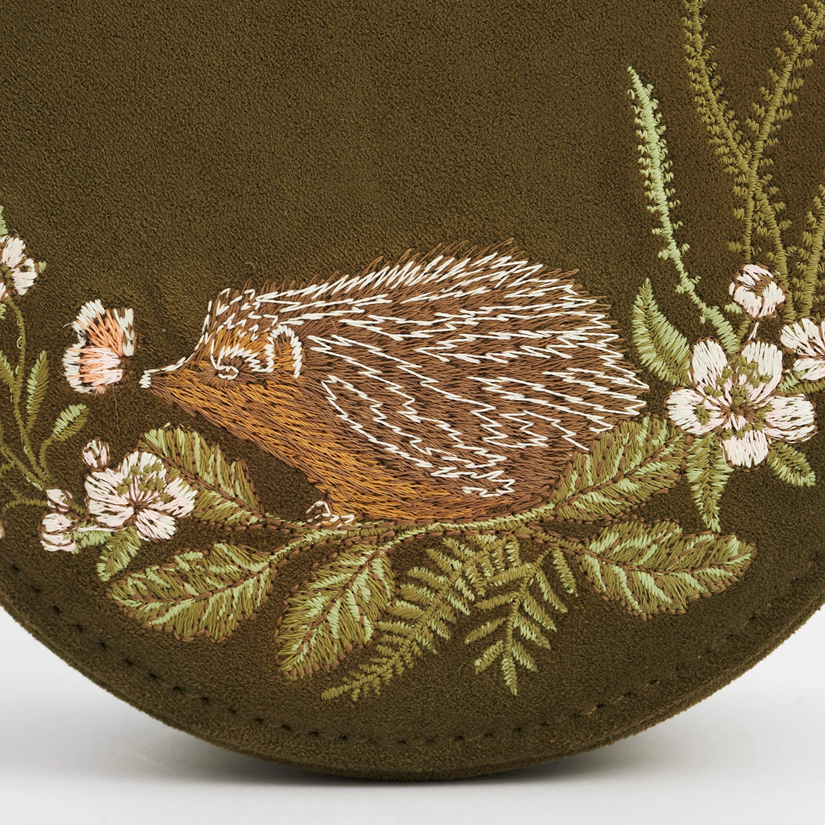 Hedgehog Embroidered Jewellery Box