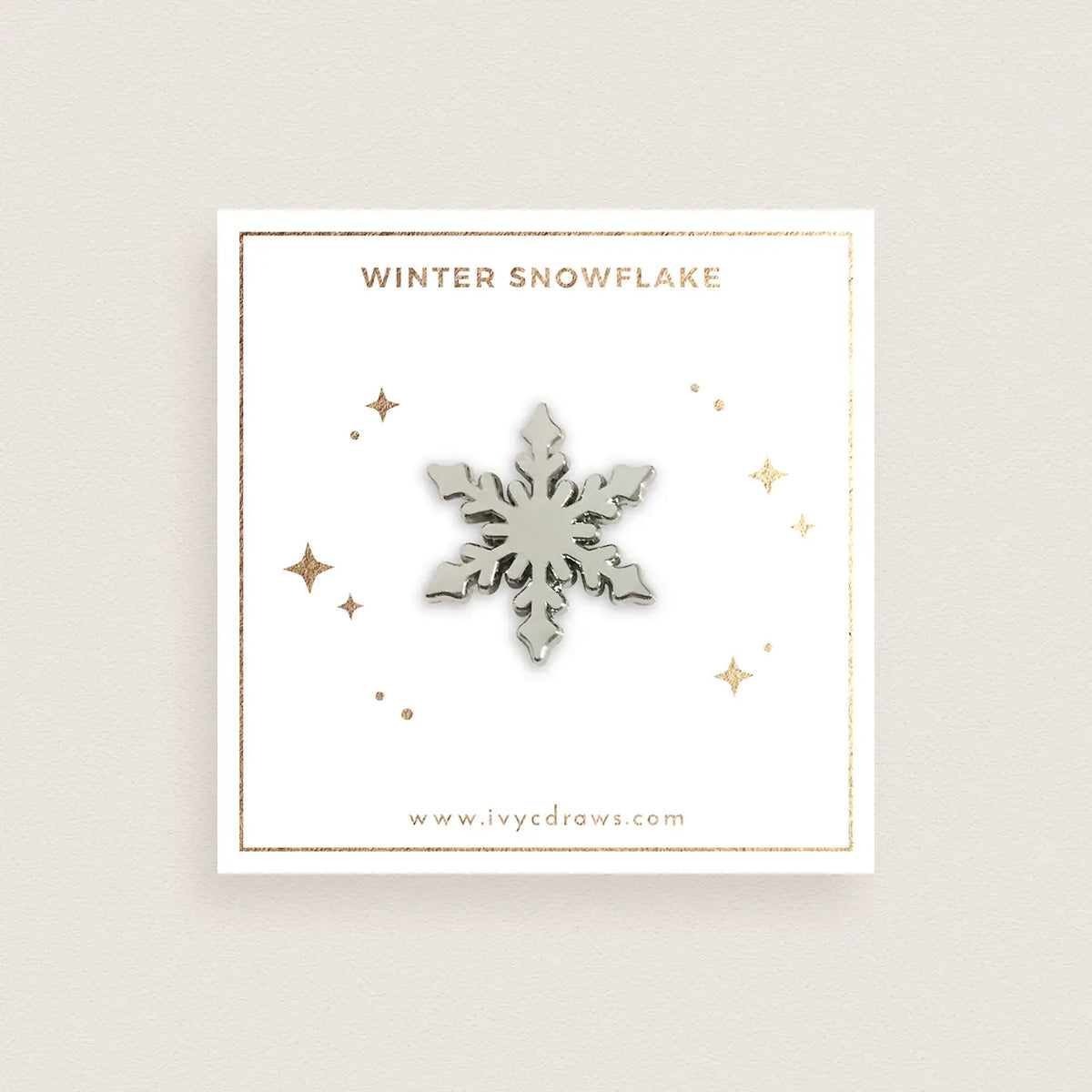 Silver Snowflake Pin