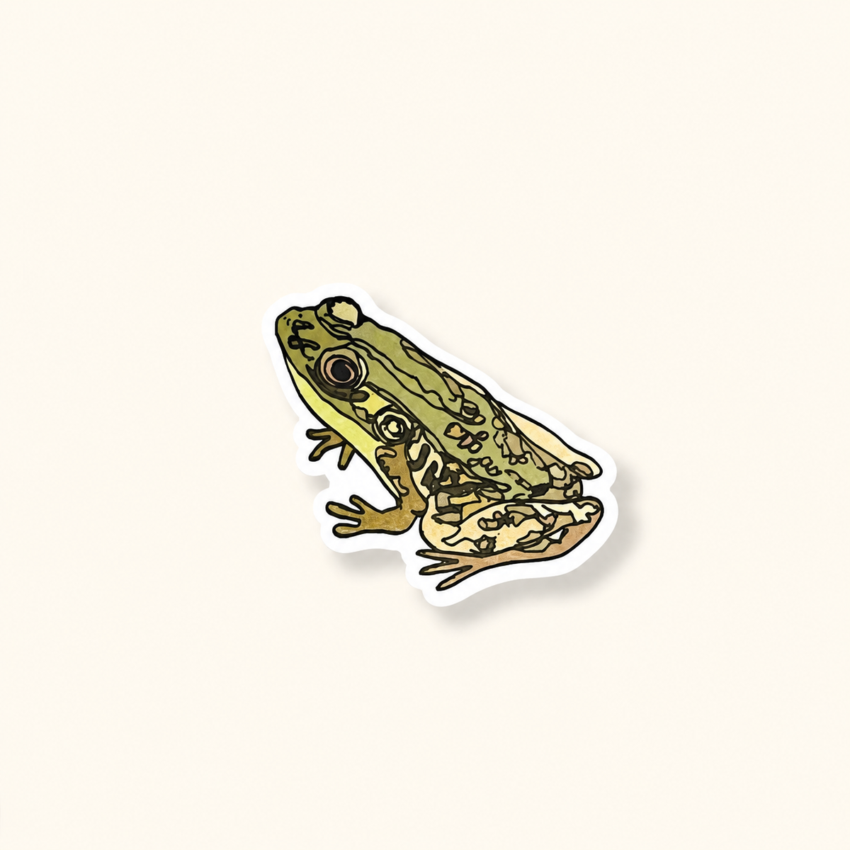 Northern Leopard Frog Vinyl Sticker