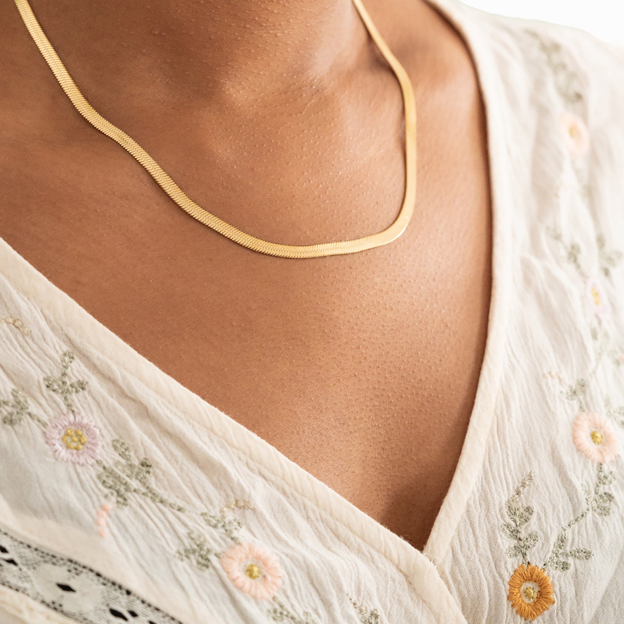 Herringbone Chain Necklace