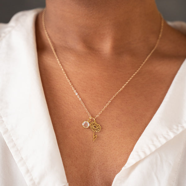 Birth Month Flower Necklace