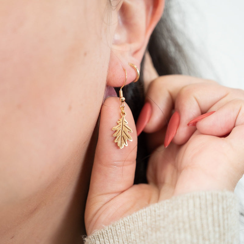 Oak Leaf Earrings