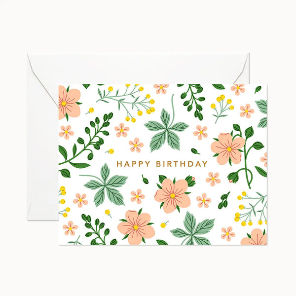 Happy Birthday Garden Greeting Card
