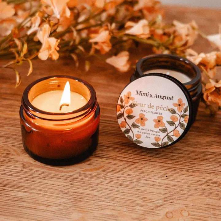 Mini Soy Wax Candle — Fleur de Pêche