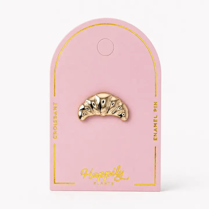 Golden Croissant Pin