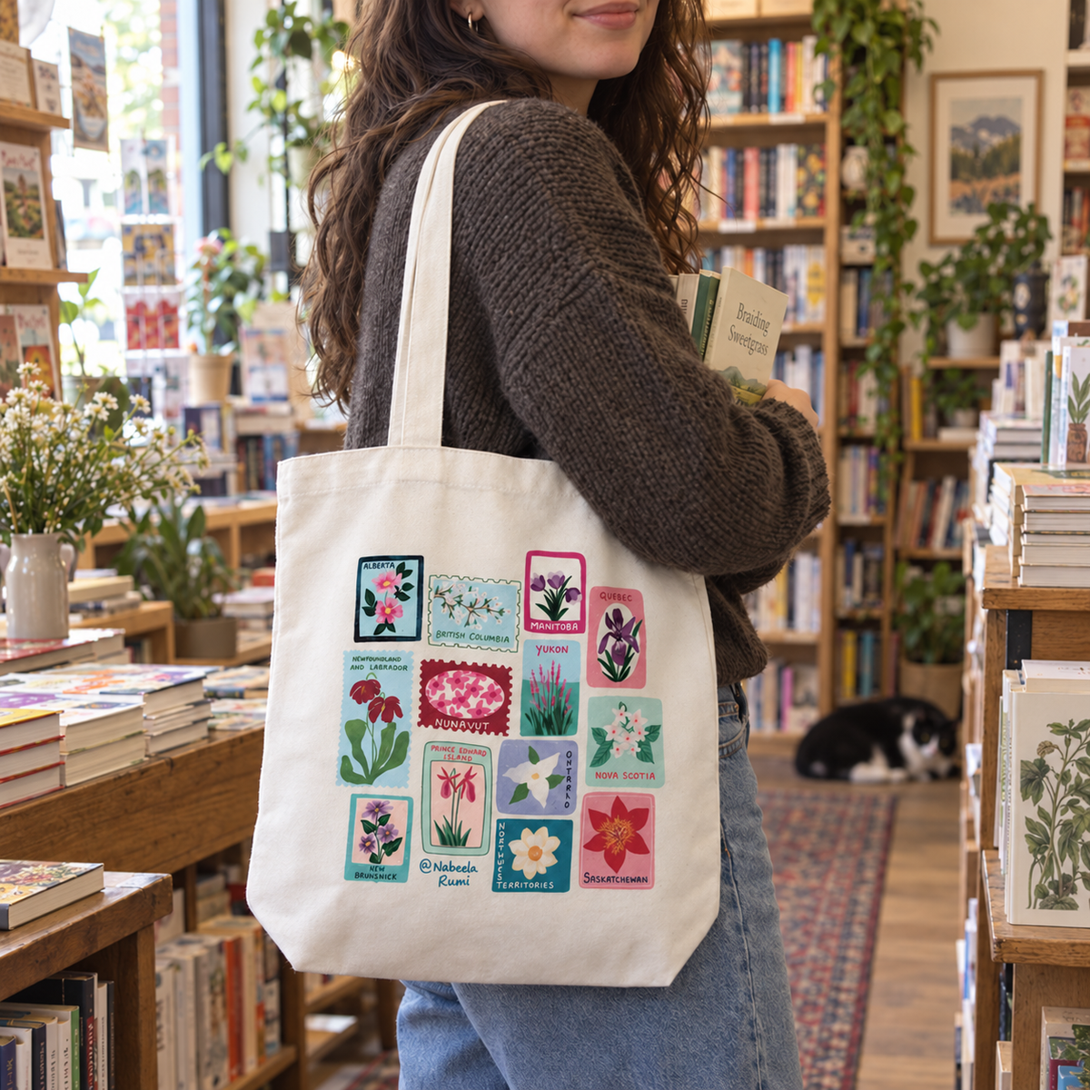 Canadian Provincial Flowers Tote Bag