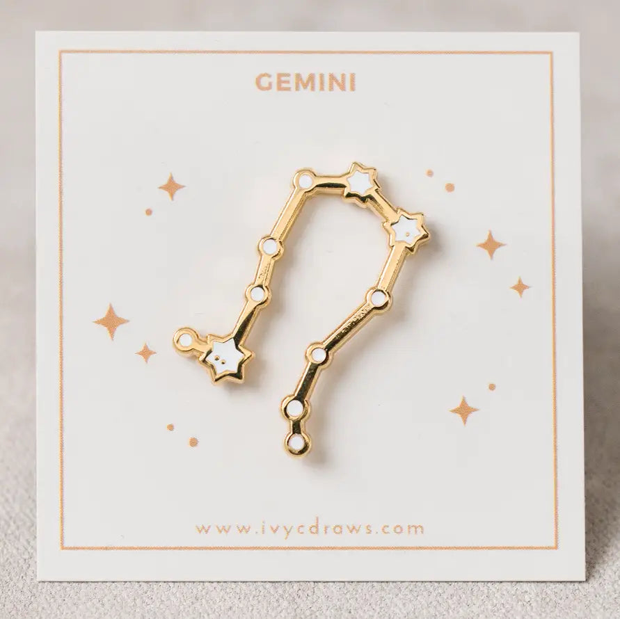 Zodiac Constellation Enamel Pin