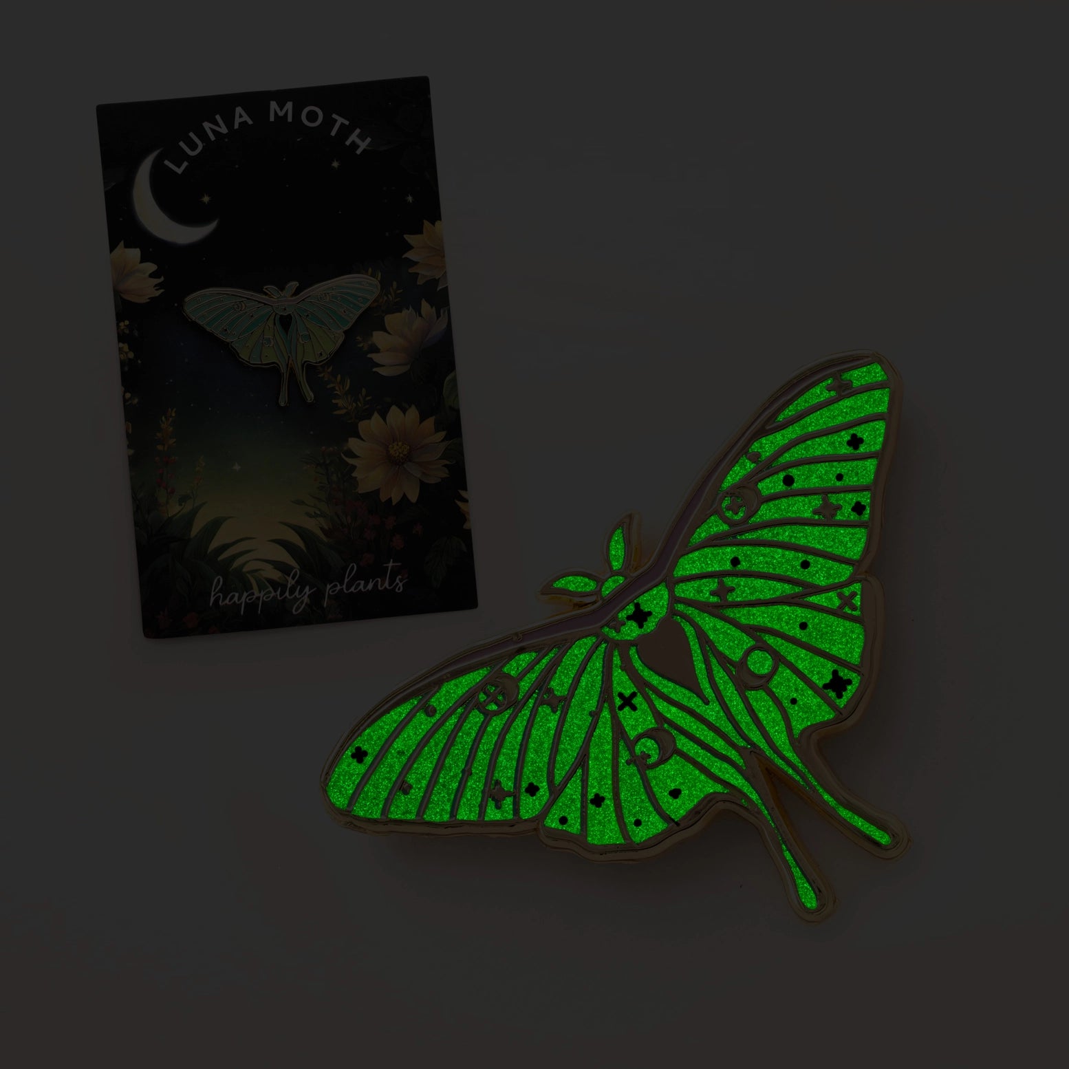 Luna Moth Enamel Pin