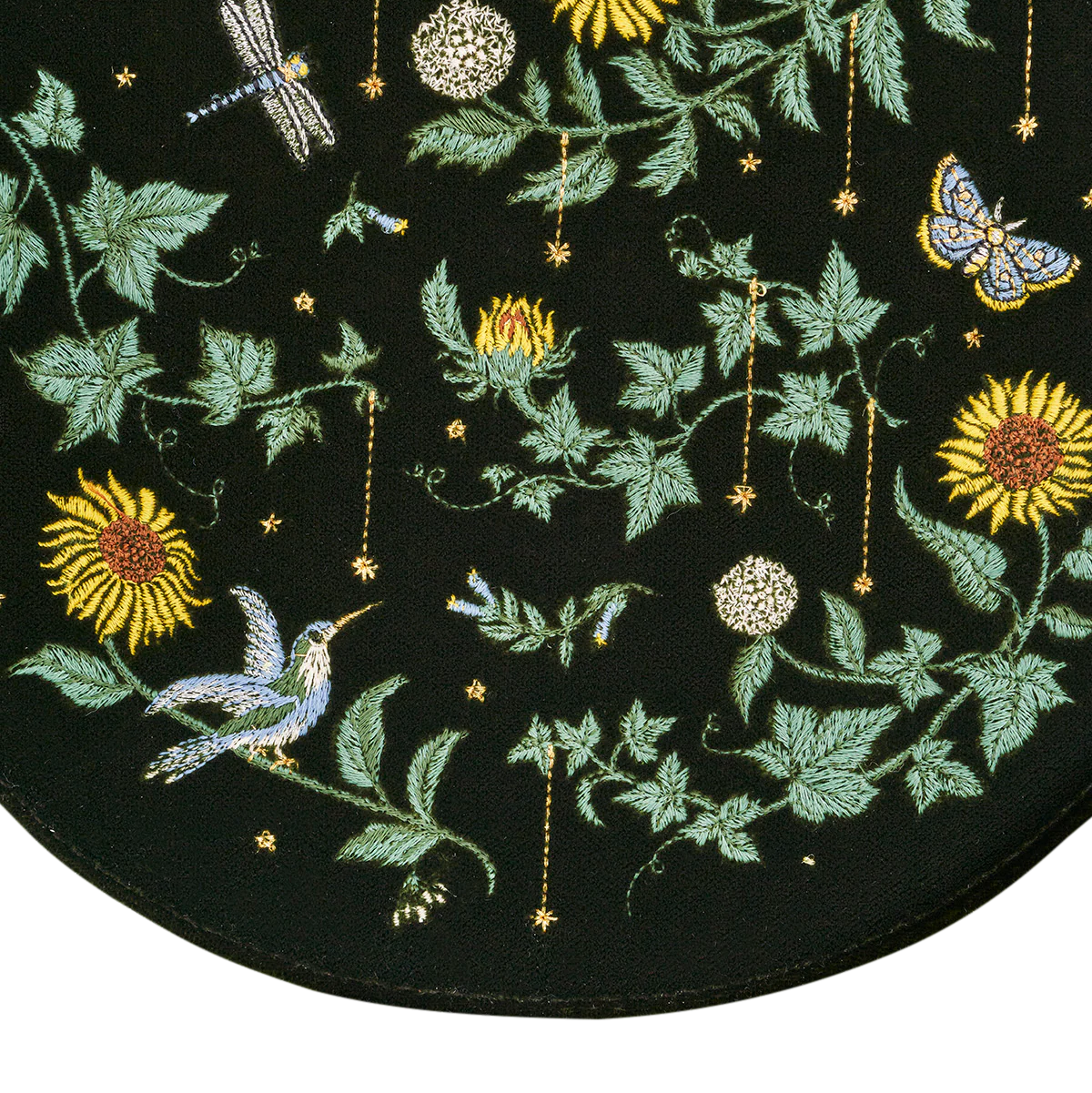 Sunflower Embroidered Saddle Bag | Fable England