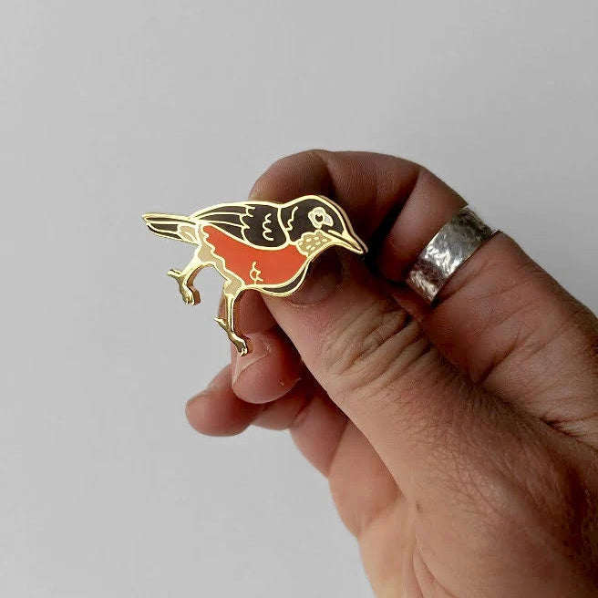 American Robin Enamel Pin
