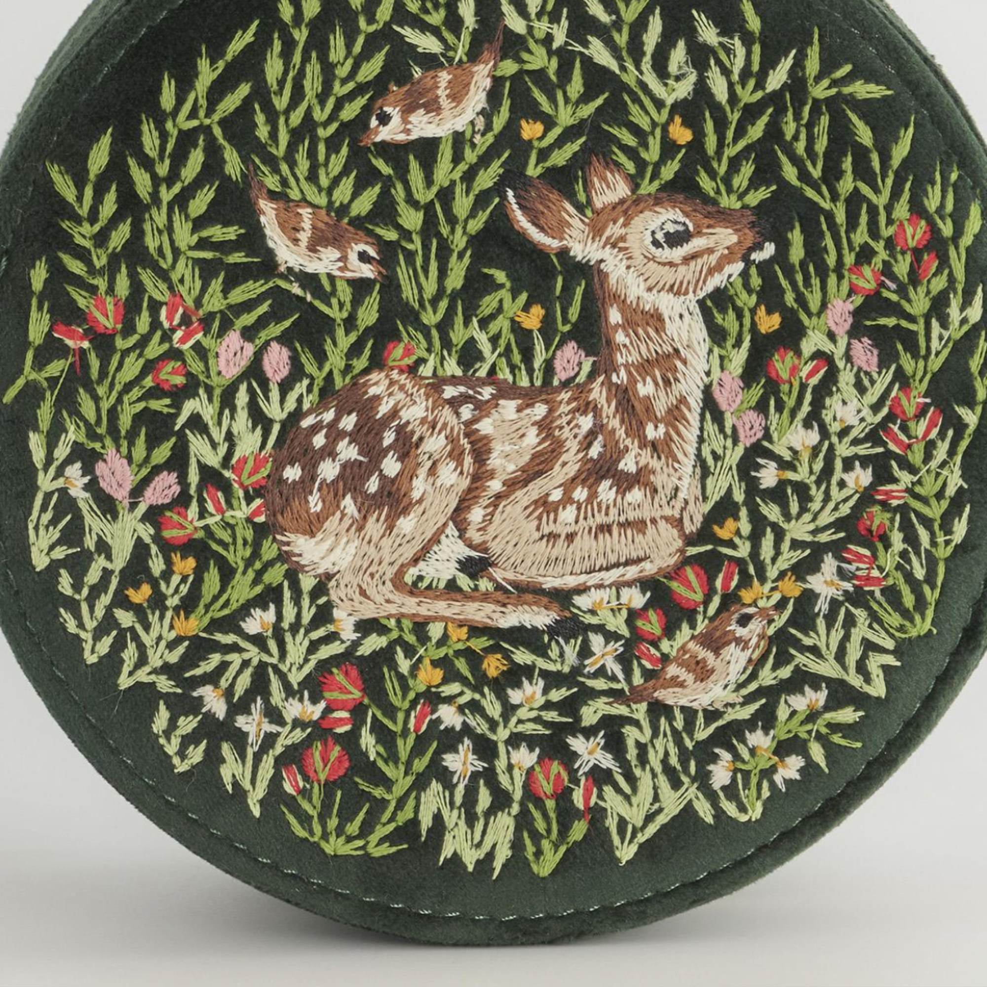 Fawn Embroidered Jewellery Box