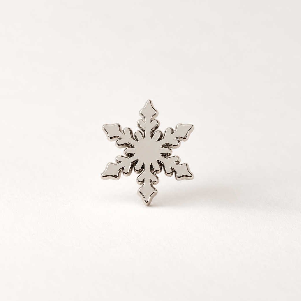 Silver Snowflake Pin