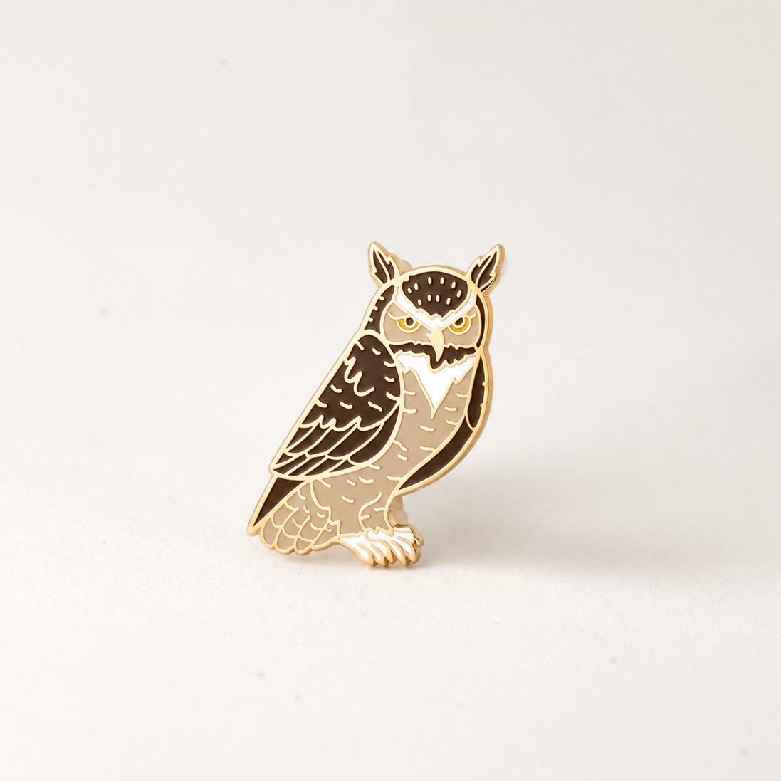 Great Horned Owl Enamel Pin