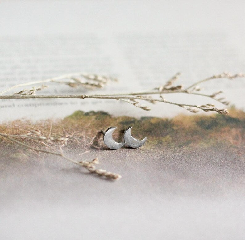 Mini Moon Earrings