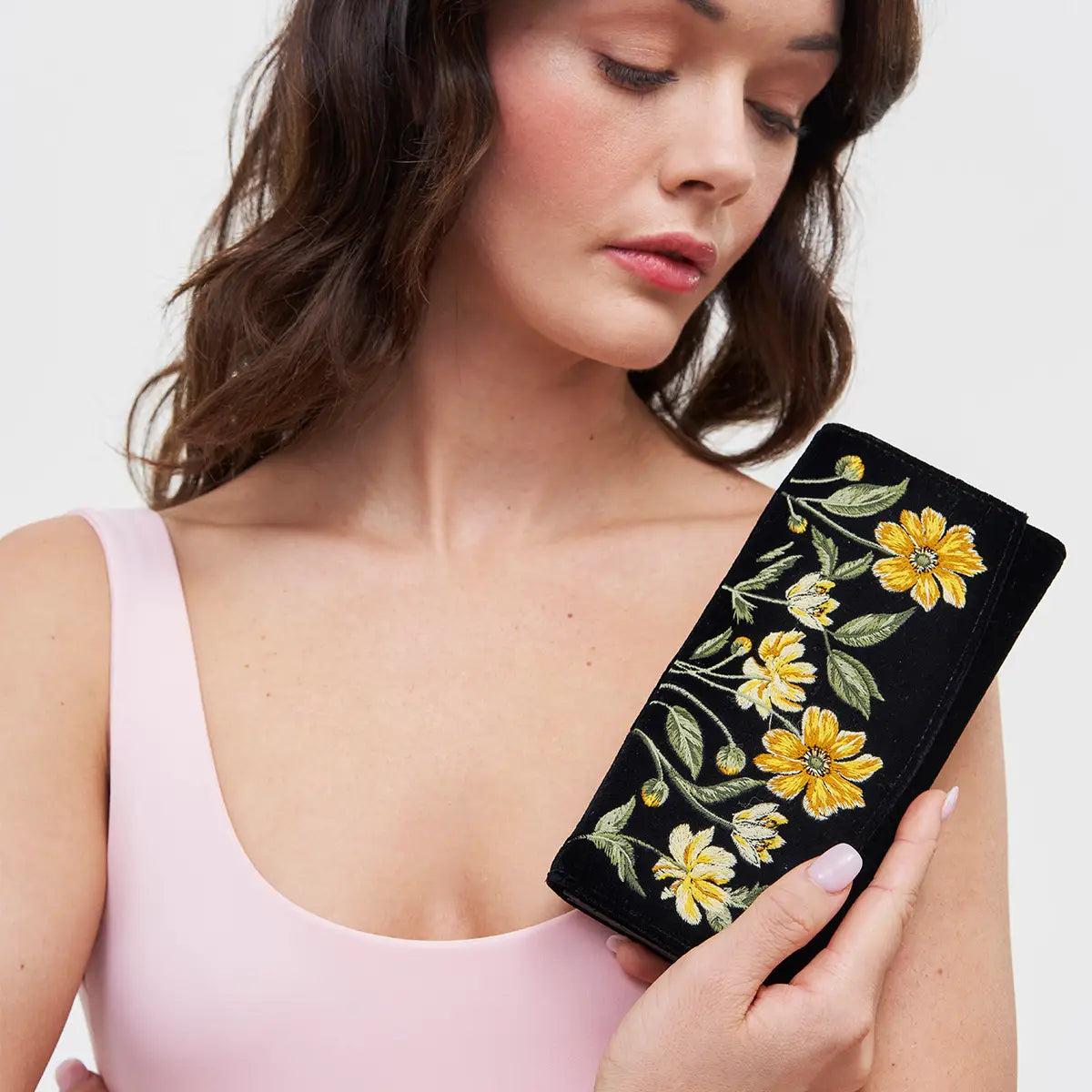 Bontanical Embroidered Wallet | Fable England