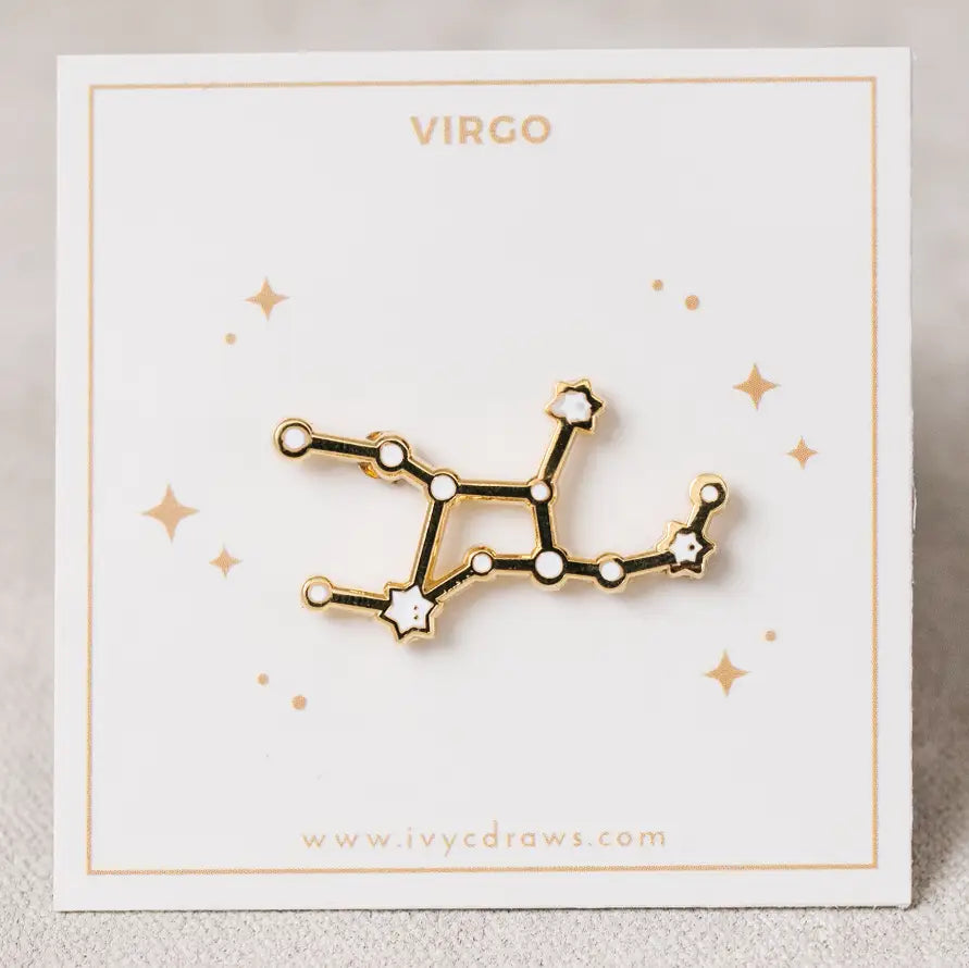 Zodiac Constellation Enamel Pin