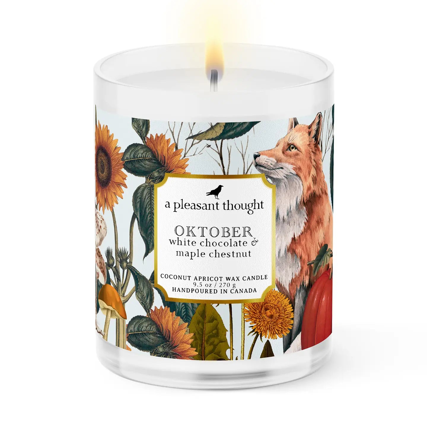 Oktober – White Chocolate & Maple Chestnut Candle