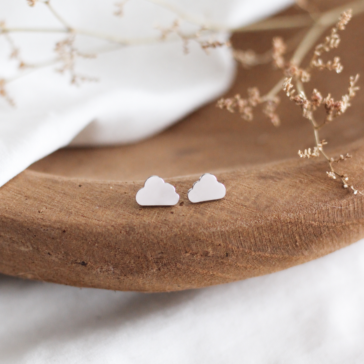 Mini Cloud Earrings