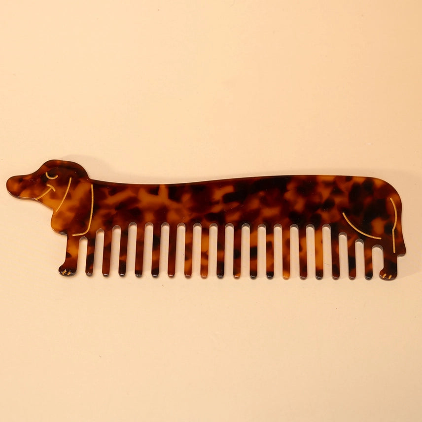 Tortoiseshell Dachshund Hair Comb