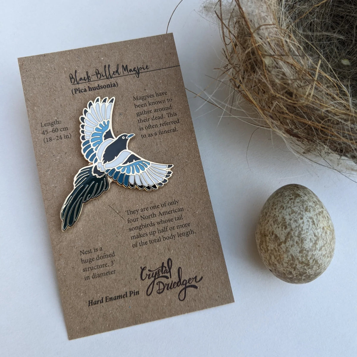 Magpie Enamel Pin