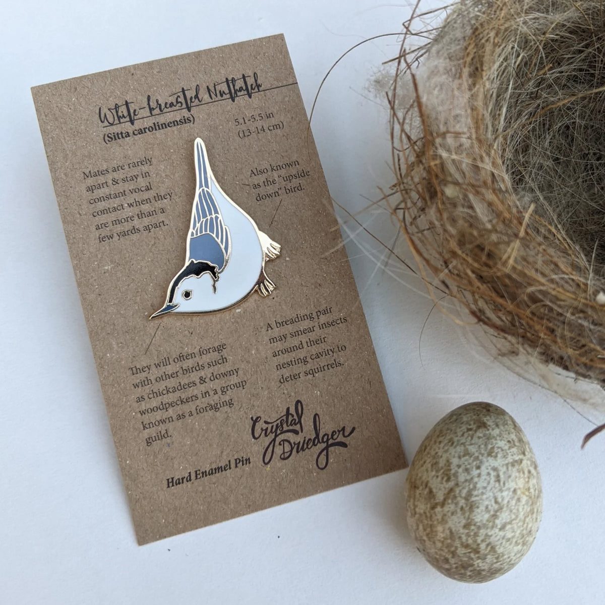 White-breasted Nuthatch Enamel Pin
