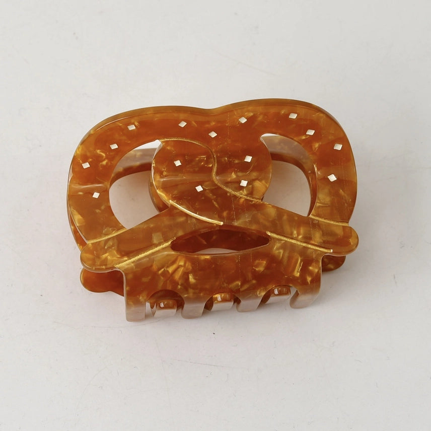 Croissant & Pretzel Hair Clips