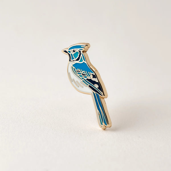 Blue Jay Enamel Pin