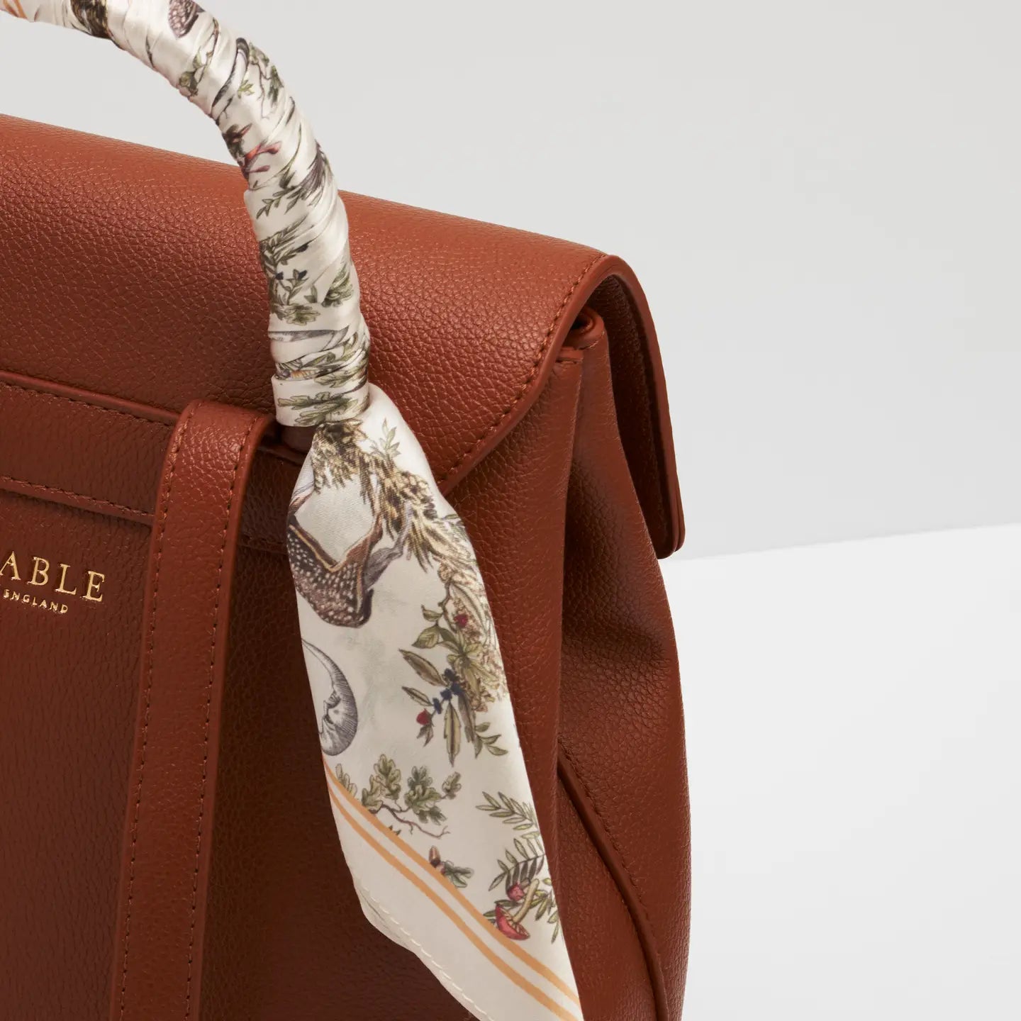 Tan Vegan Leather Backpack | Fable England