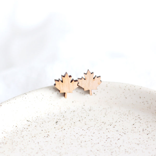 Maple leaf 2025 stud earrings