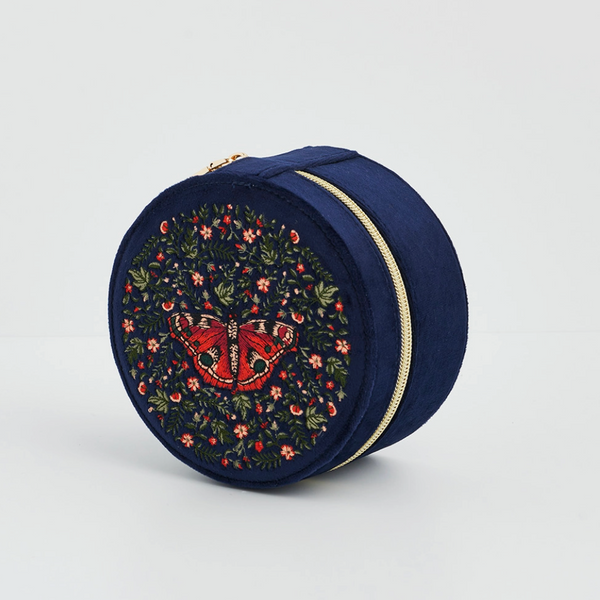 Butterfly Embroidered Jewellery Box