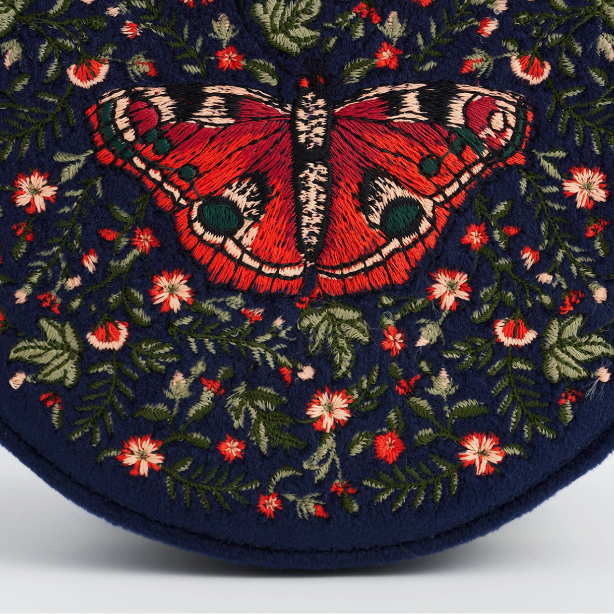 Butterfly Embroidered Jewellery Box