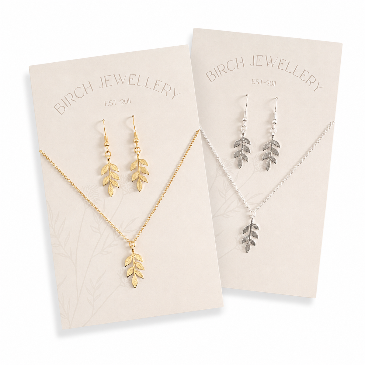 Elegant Leaf Jewellery Gift Set